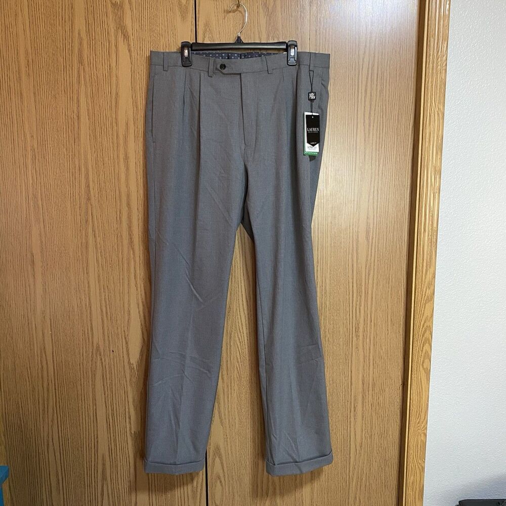 NWT Lauren Ralph Lauren Men’s 36x34 Ultra Flex Classic Fit Pants Grey